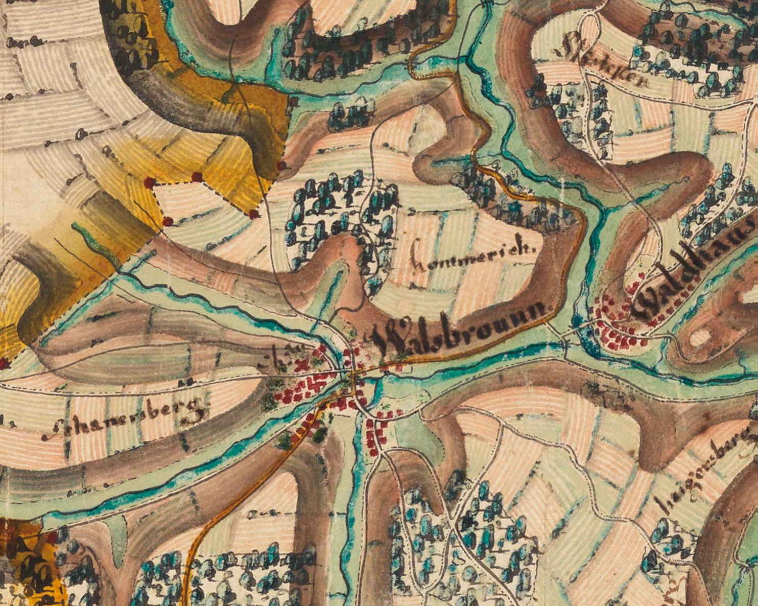 Extrait carte Comté Bitche 1749