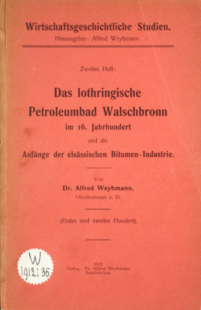 Couverture du livre d'Alfred Weymann