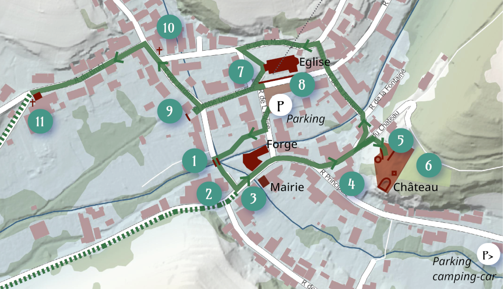 Walschbronn points of interest map